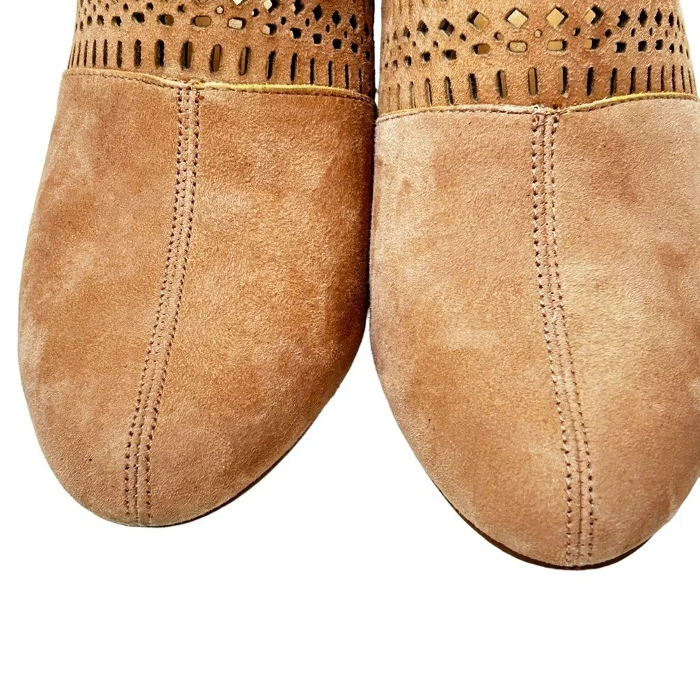 Bella Vita Nude Suede Cut Out Slingback Heels